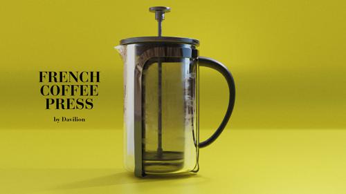 French Coffee Press - Kitchen Asset by Davilion preview image