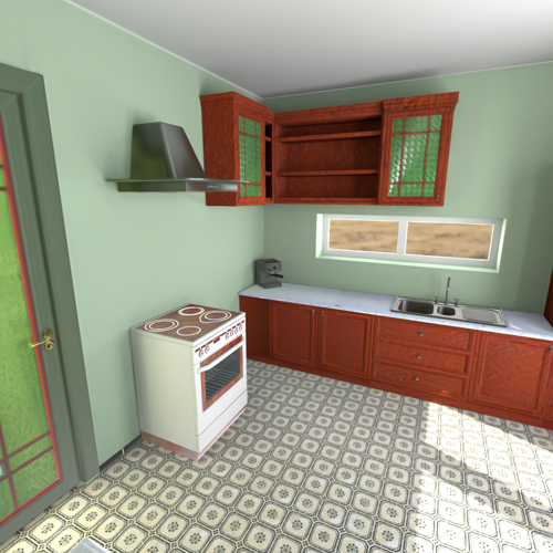 Lightmapped kitchen preview image
