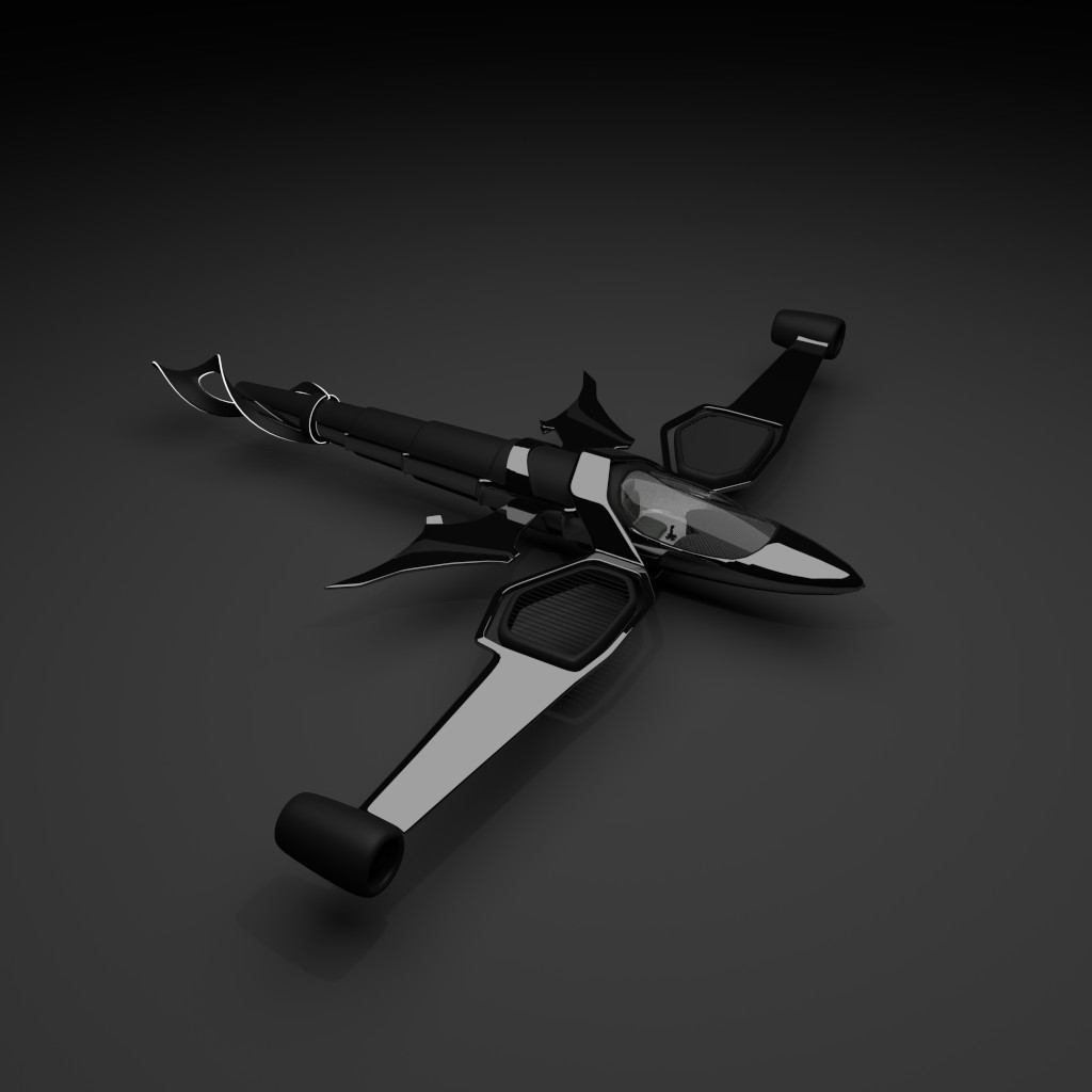 Futuristic plane preview image 1
