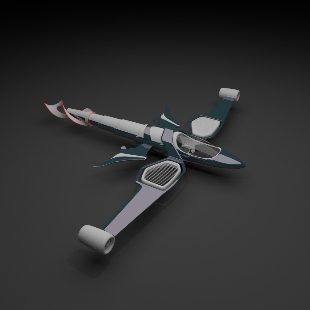 Futuristic plane preview image 3