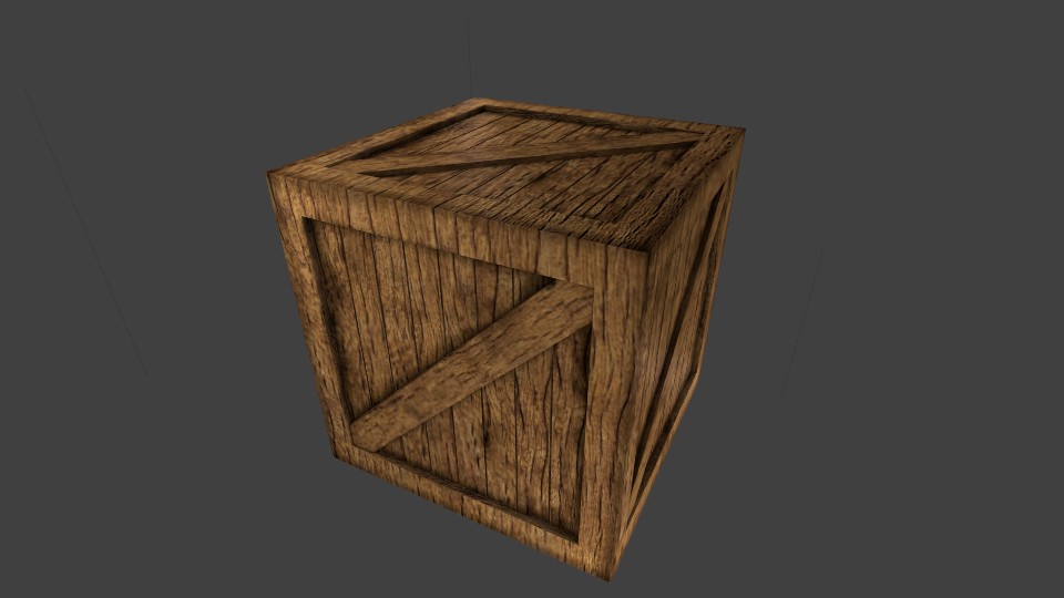 Realistic Wooden Box preview image 1