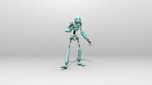 Robot simple 1 V.2 (rigged) preview image