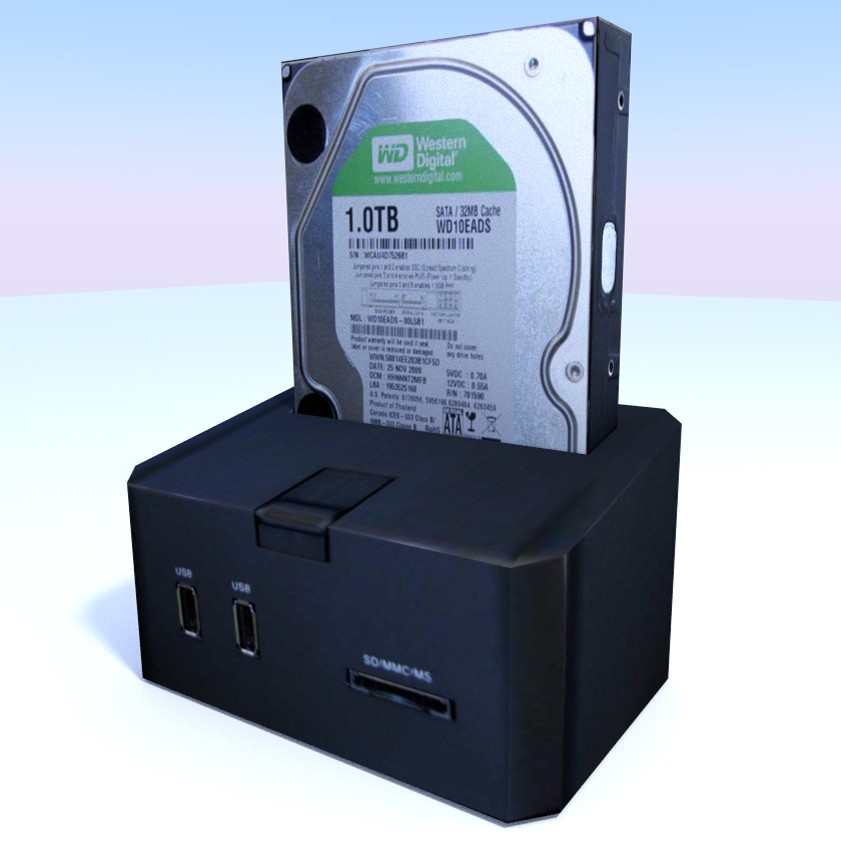 Low-Poly External HD preview image 1