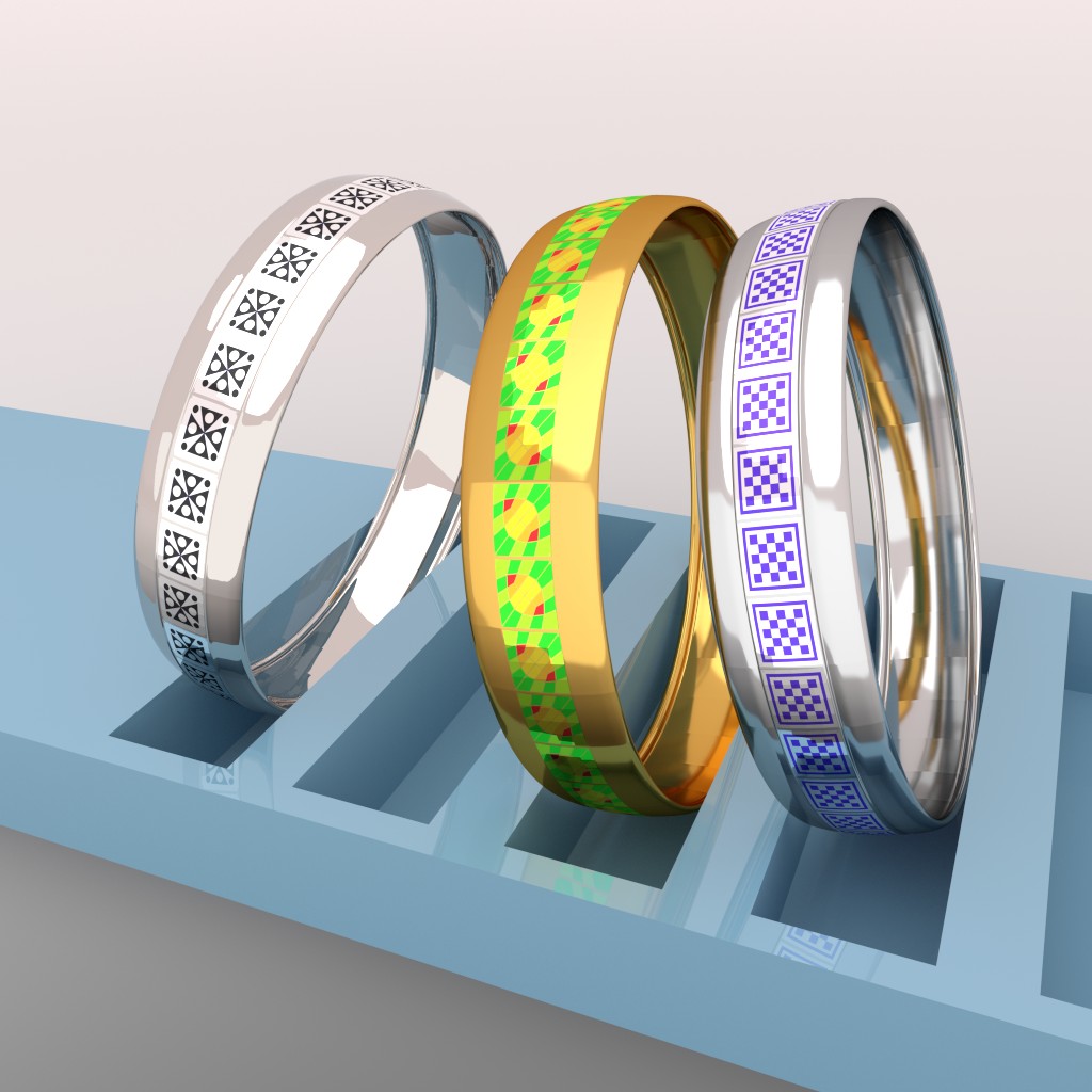 3 Ornamental Rings preview image 2