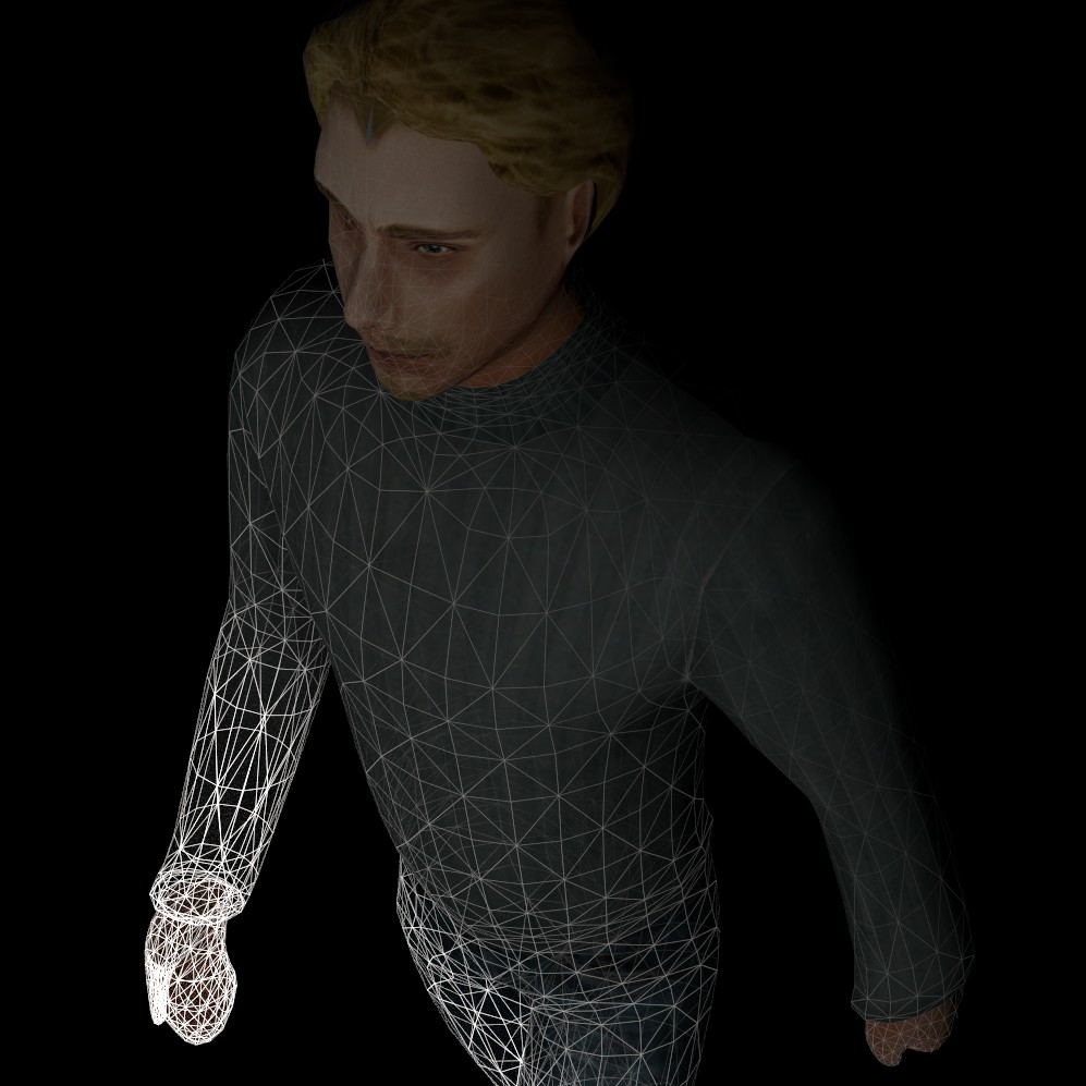 Wireframe gradient material (nodes & cycles)  preview image 1