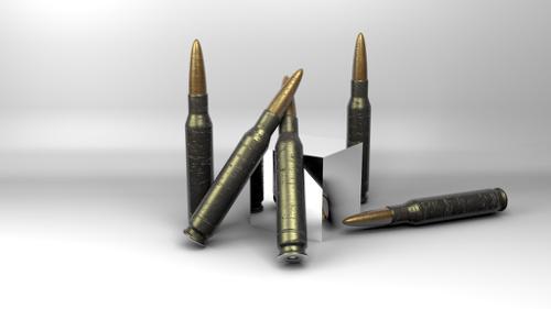 Black .308 Round worn off preview image