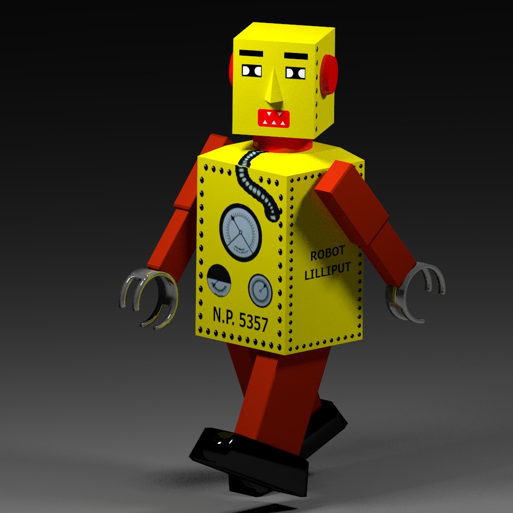 Robot Lilliput Tin Toy preview image 1