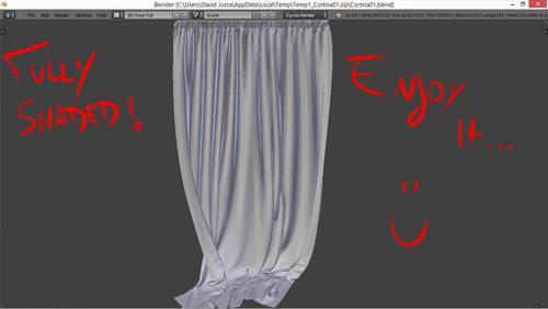 Curtain for archviz scenes - ready for use... preview image