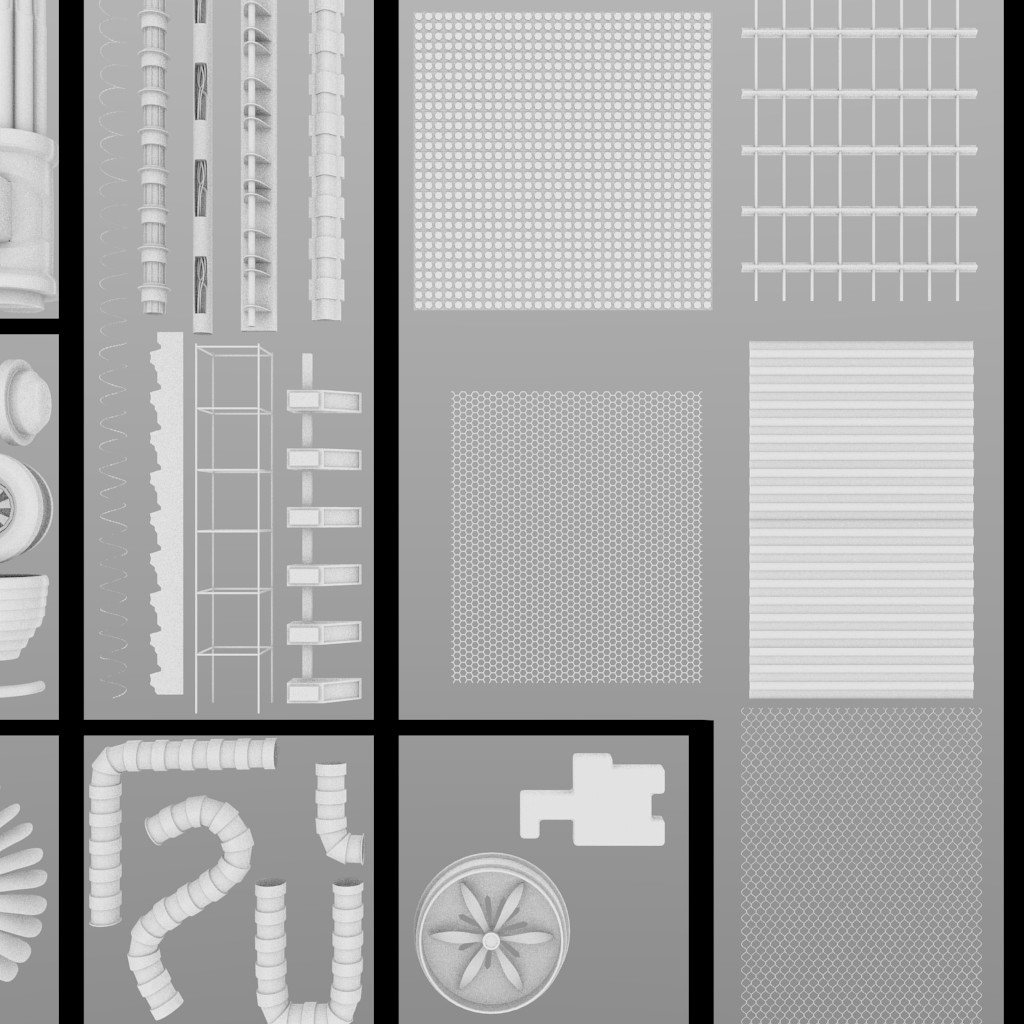 Sci-Fi Tech Pack - High Poly preview image 4