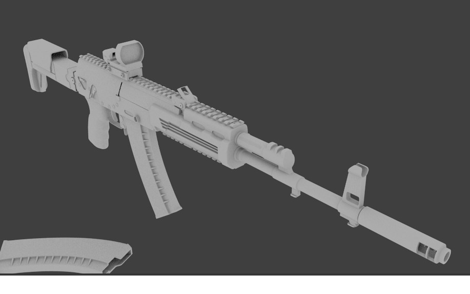 high poly ak 12 preview image 1
