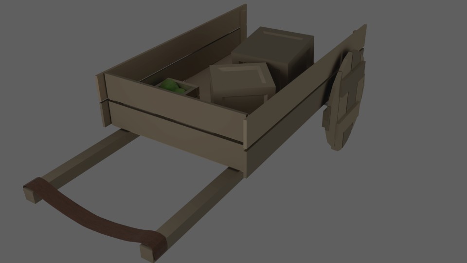 Cartoon Medieval Cart preview image 1