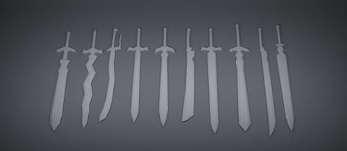 Low Poly Swords preview image