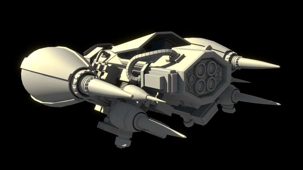 Lowpoly Spaceship preview image 2