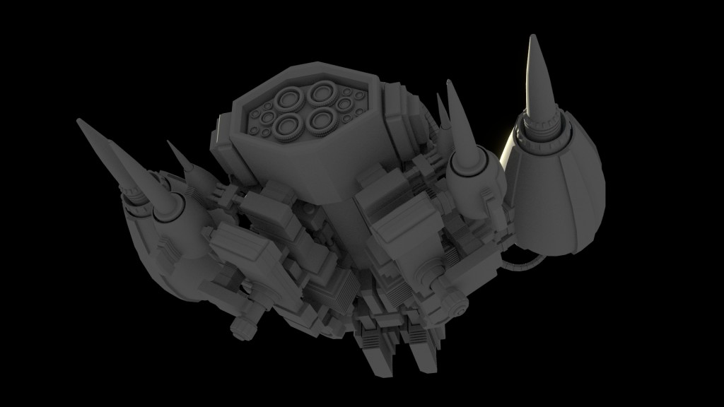 Lowpoly Spaceship preview image 3