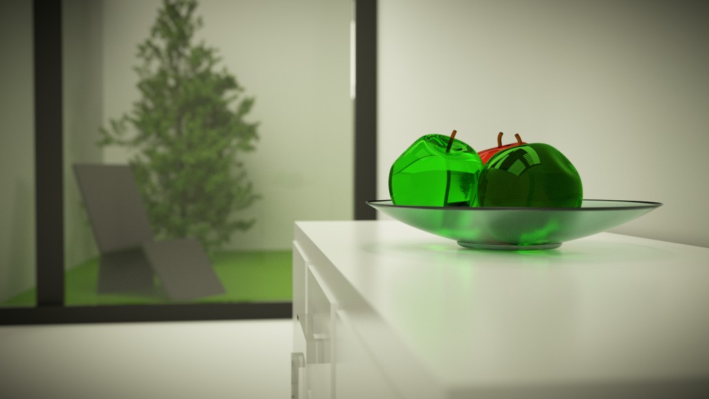 Glass Apples Indoor Scene preview image 1