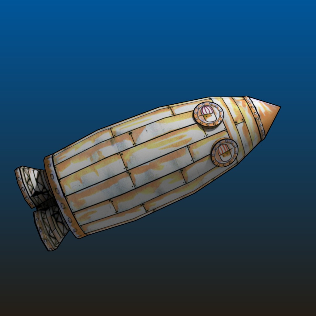 Parish-Brothers-ship-lowpoly preview image 1