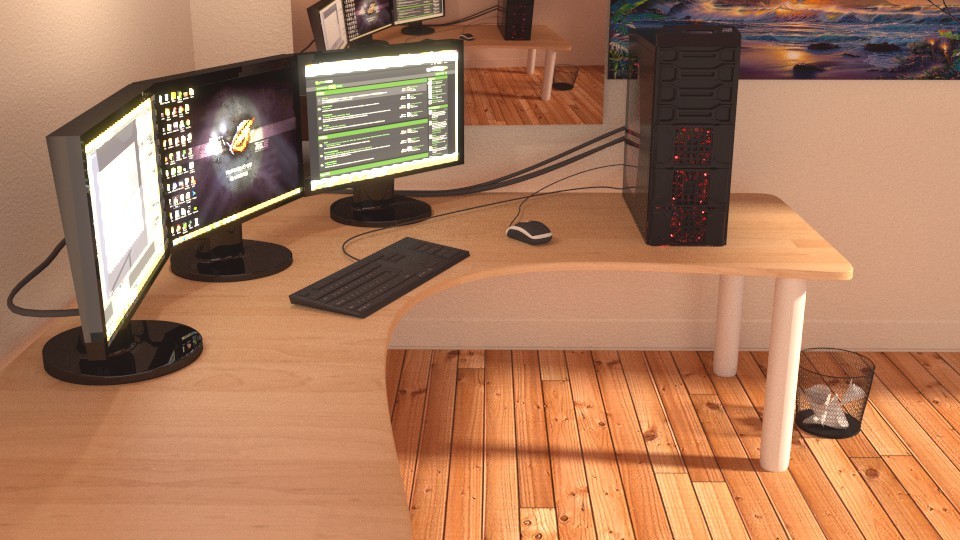 Computer work area preview image 1