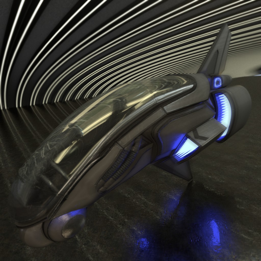 E-45 Sci-Fi Aircraft preview image 2