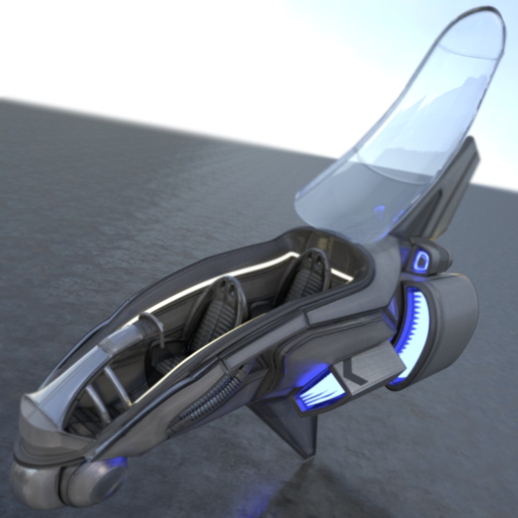 E-45 Sci-Fi Aircraft preview image 3