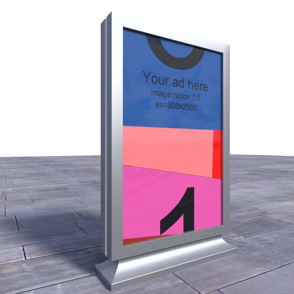Blend Swap Scrolling advertising board