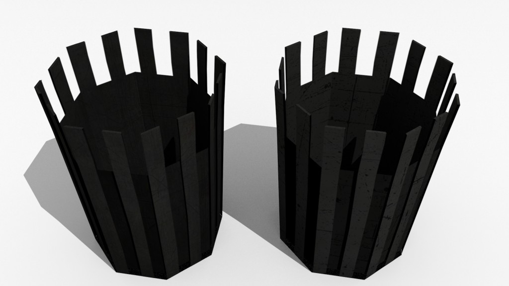 Two grungy trashcans preview image 1