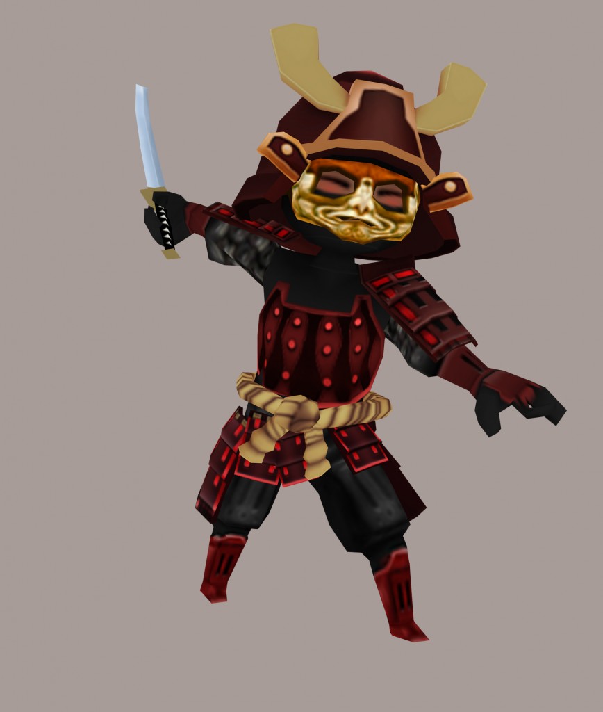 Low Poly Samurai preview image 1