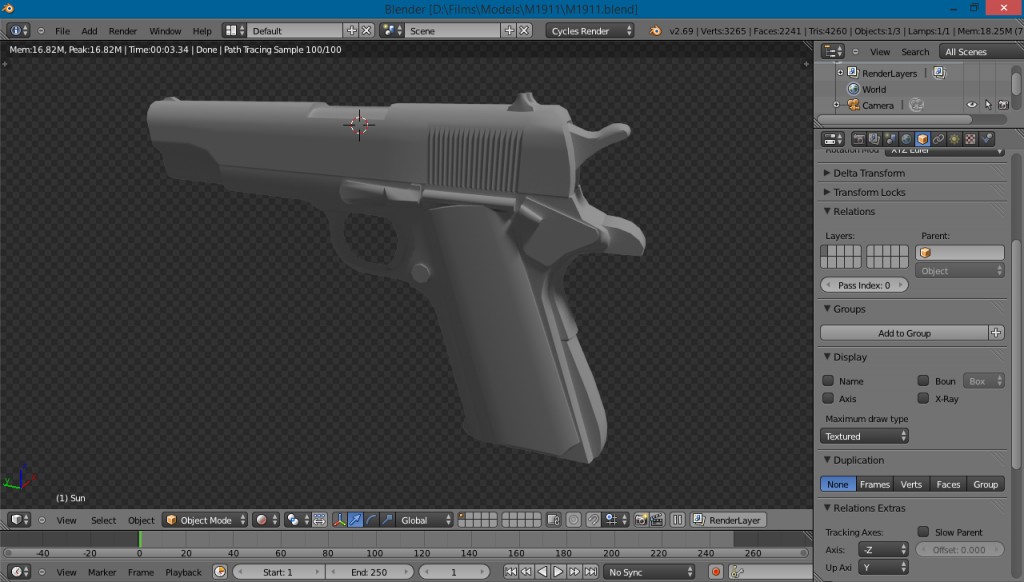 M1911 ~2K Polys preview image 1