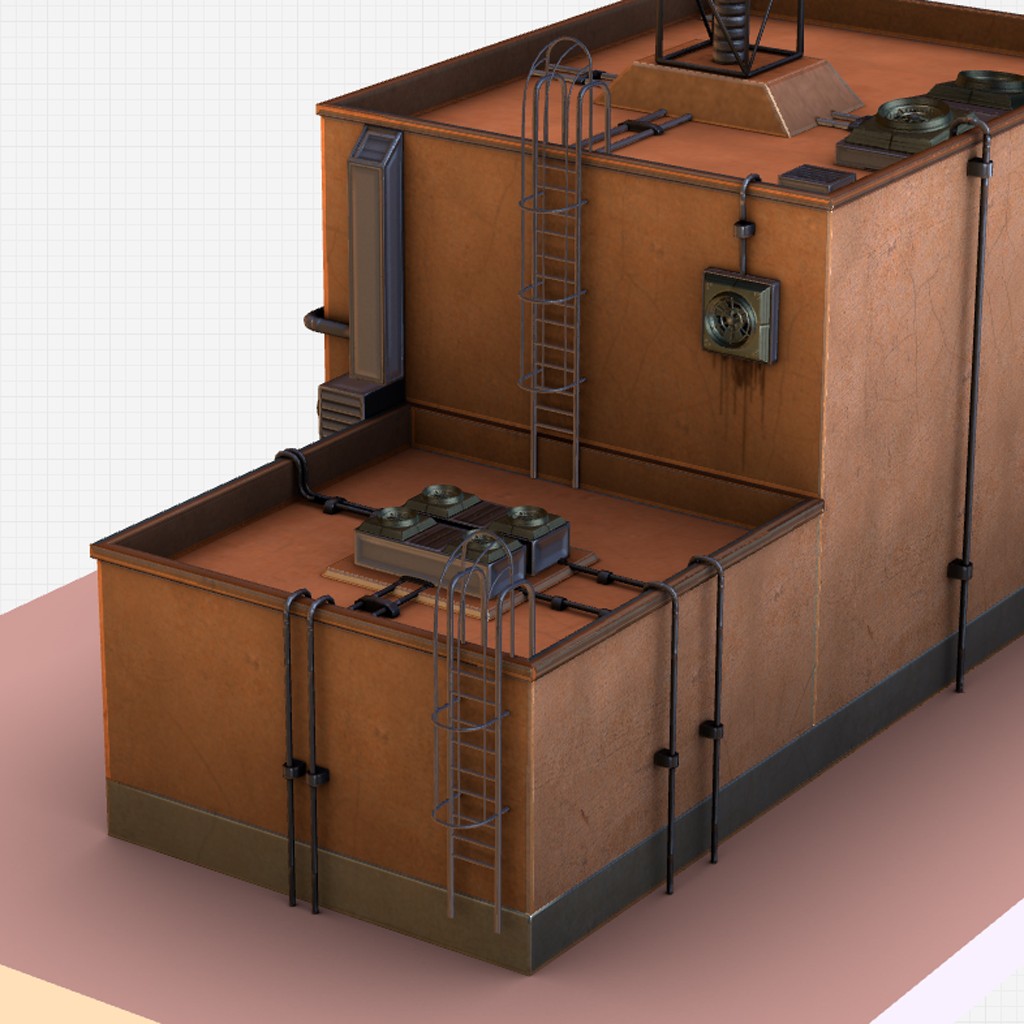 Futuristic ghetto building preview image 1