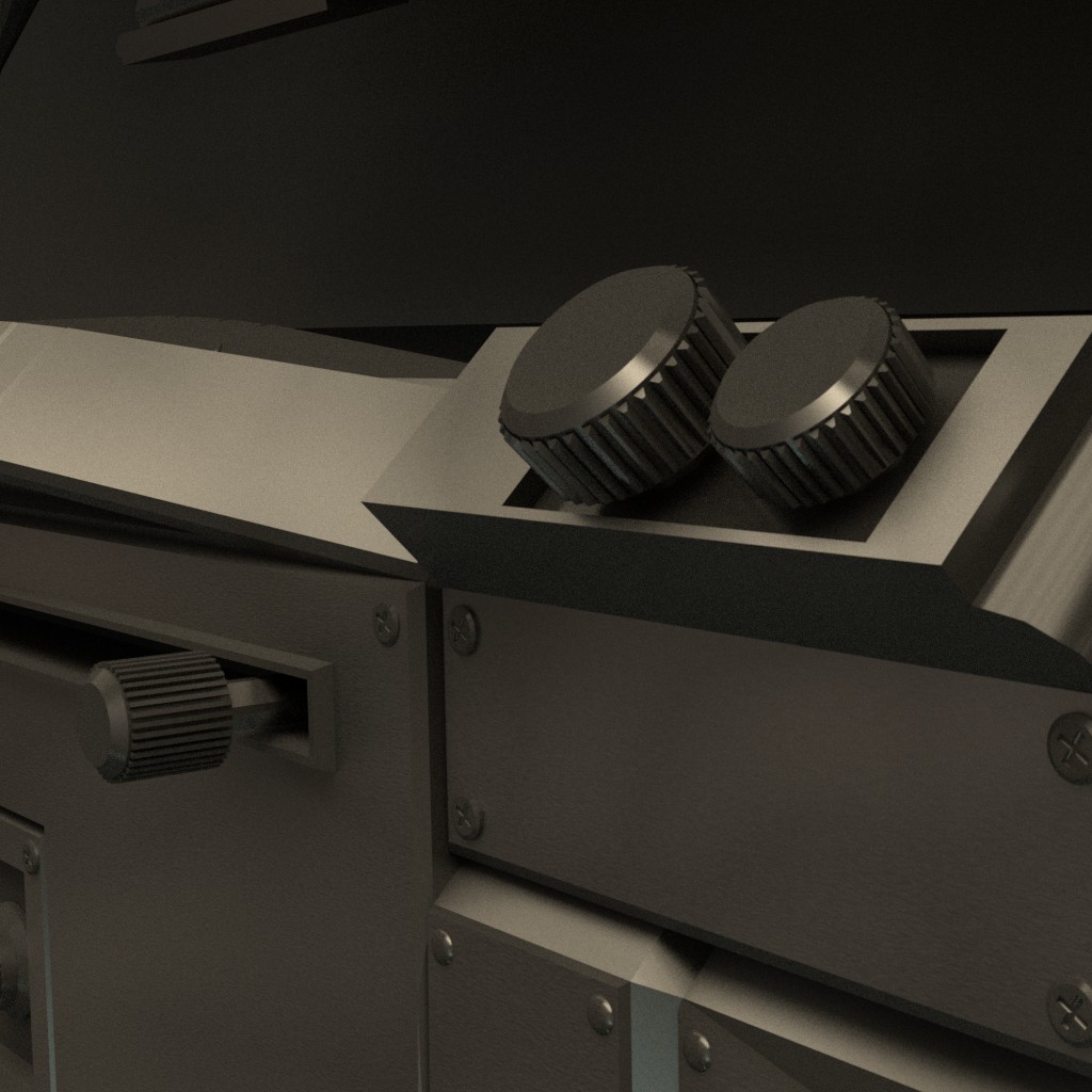 Futuristic Weapon Concept High-poly preview image 2