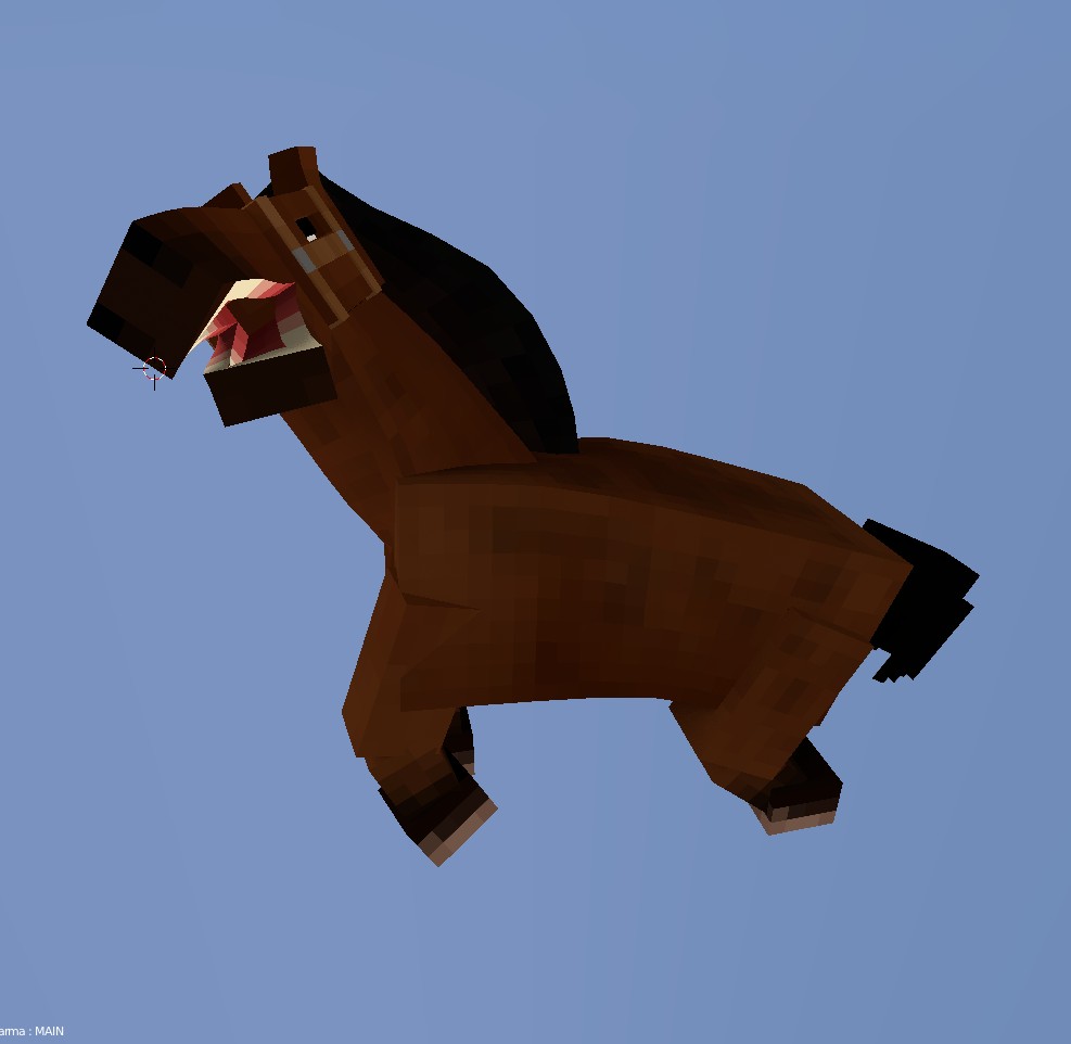 Blend Swap Horse Minecraft Rig