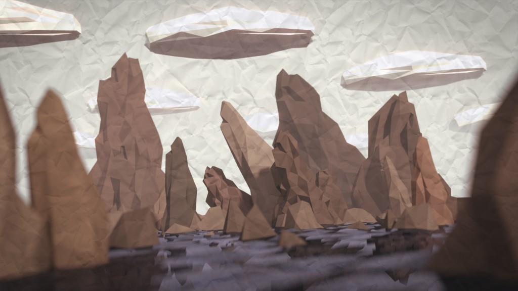 Low poly Rocky Scene preview image 1