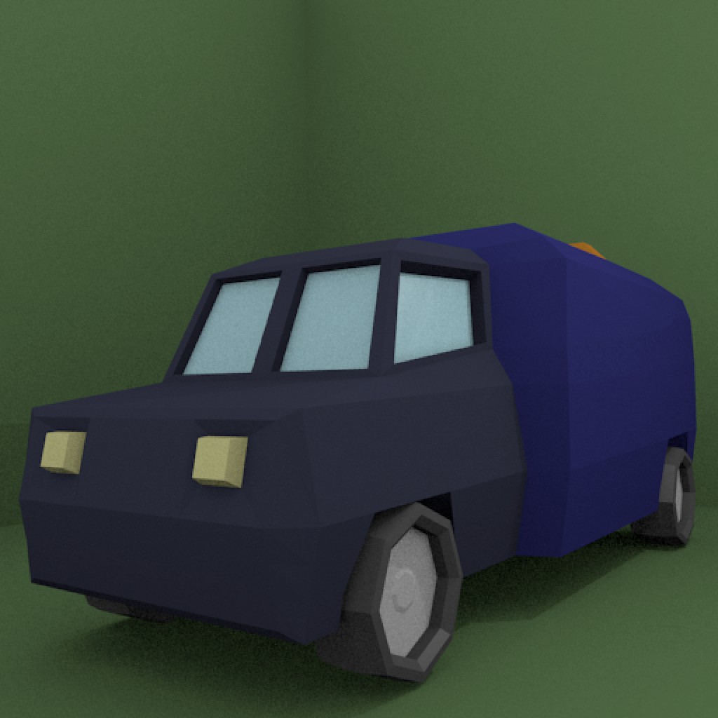Low Poly Van | Security Van preview image 1
