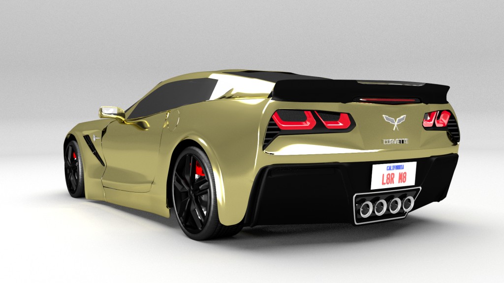 Corvette Stingray ZO6 (Original C7 model from: blend2cap) preview image 1
