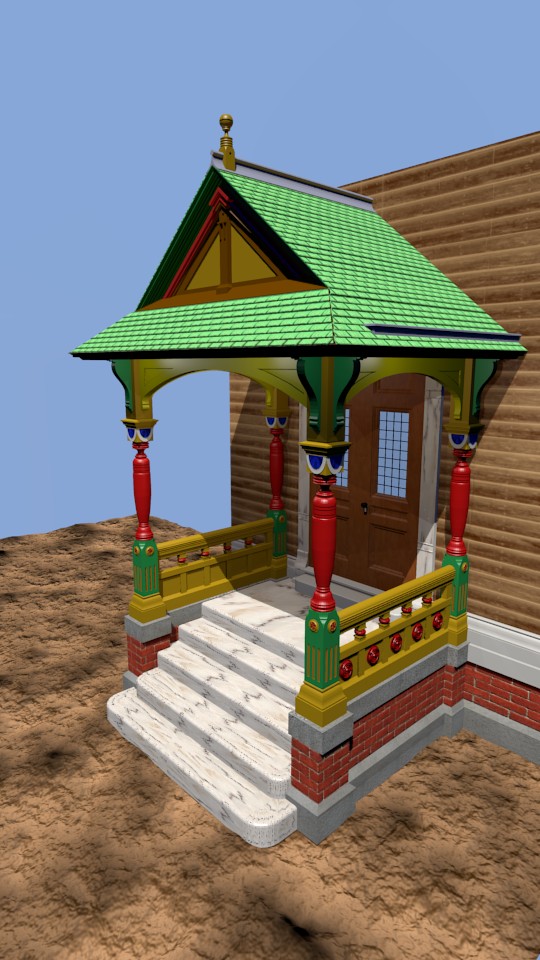 Victorian-Porch-Details-01.blend preview image 1