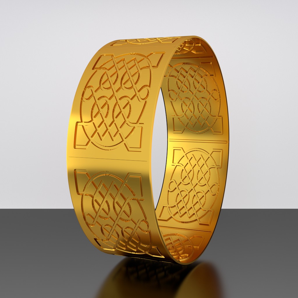 Celtic Knot Bangle v2 preview image 1