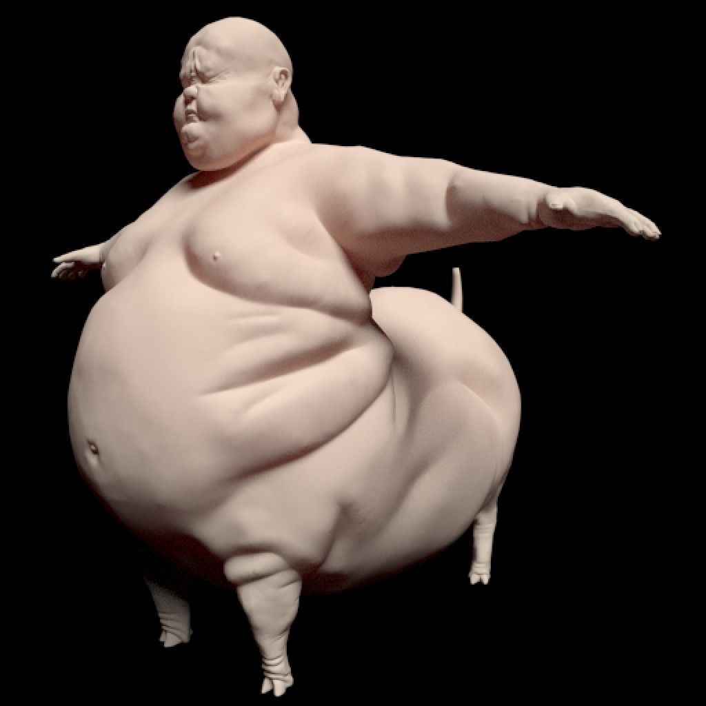 Fat Creature Fan-Art original design by Liu Xue preview image 1