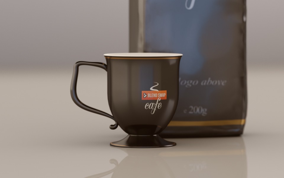 Cafe cup and packshot preview image 2