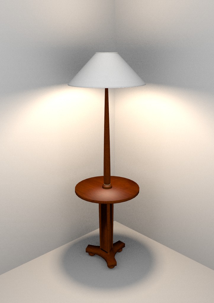 Lamppost inmahogany year 1930. preview image 1