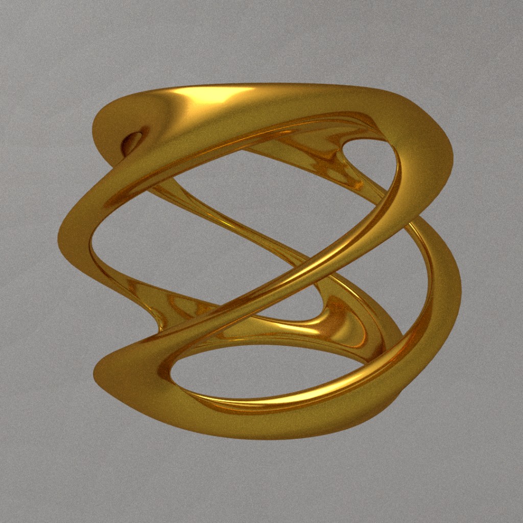 Twisted cube wireframe preview image 1