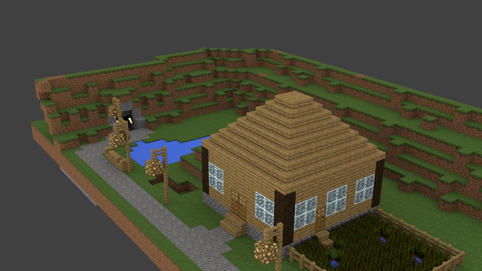 Minecraft Cave And House Set preview image 1