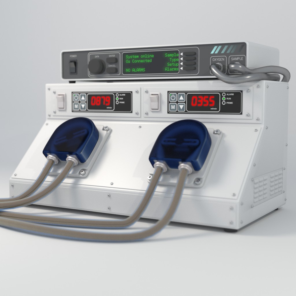 Blood pump and gas analyser preview image 1