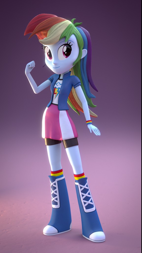 EQG Rainbow Dash preview image 2