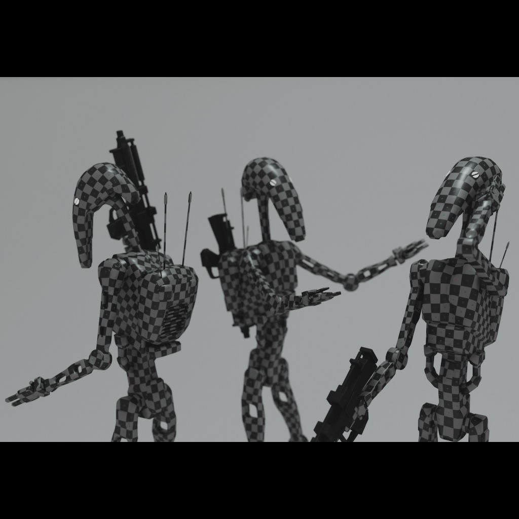 Lowpoly Battledroid from Star Wars preview image 1