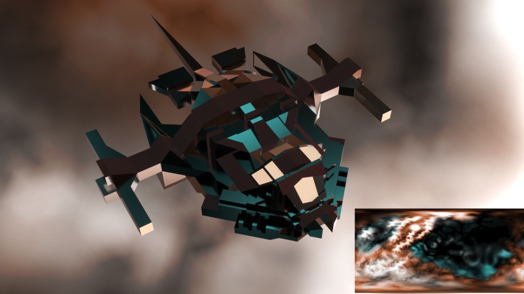 painted space texture for scifi renderings preview image 1