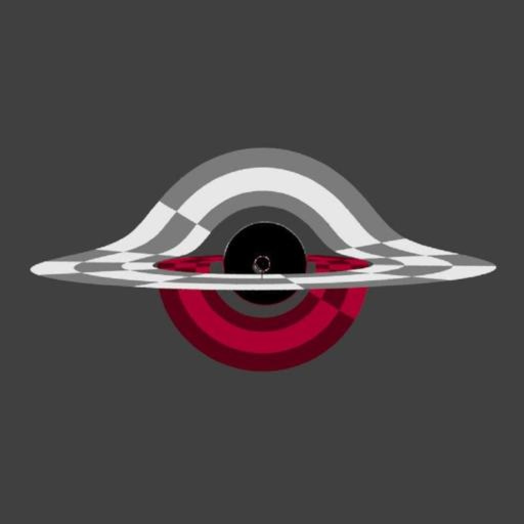 Black Hole gravitational lensing setup. preview image 1