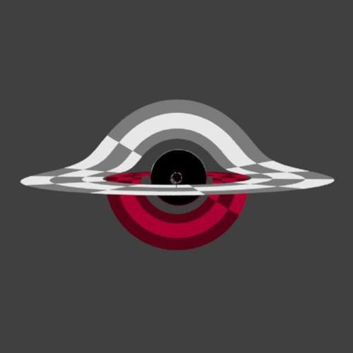 Black Hole gravitational lensing setup. preview image