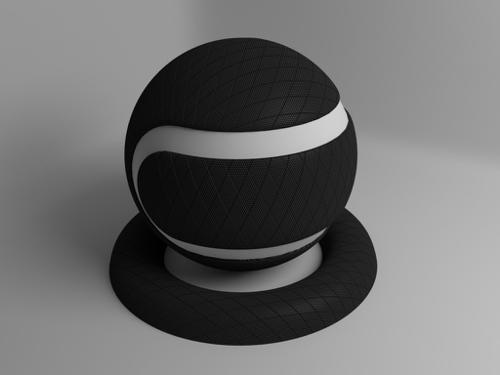 Rhomb Tile Carbon Material (Cycles) preview image