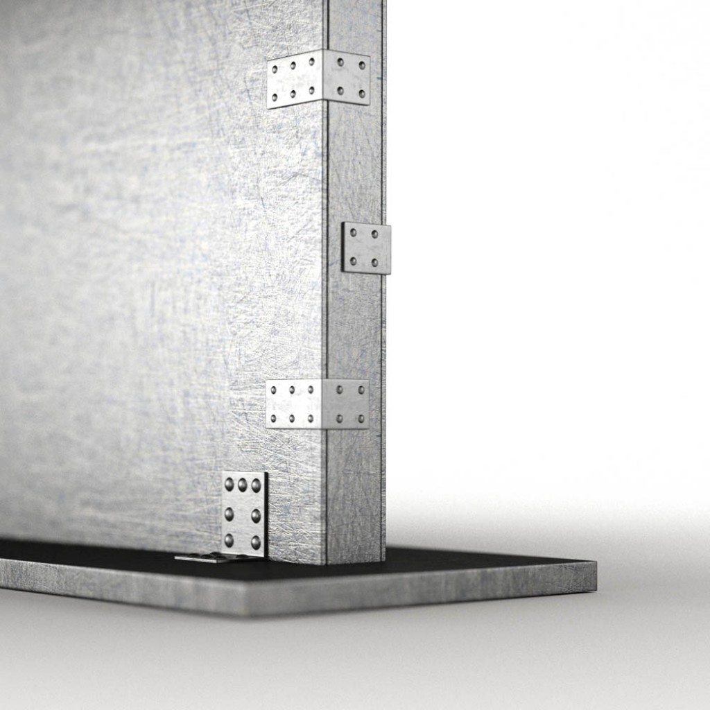 Chocofur steel table preview image 2