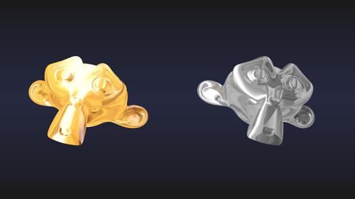 Gold and Silver Material samples preview image