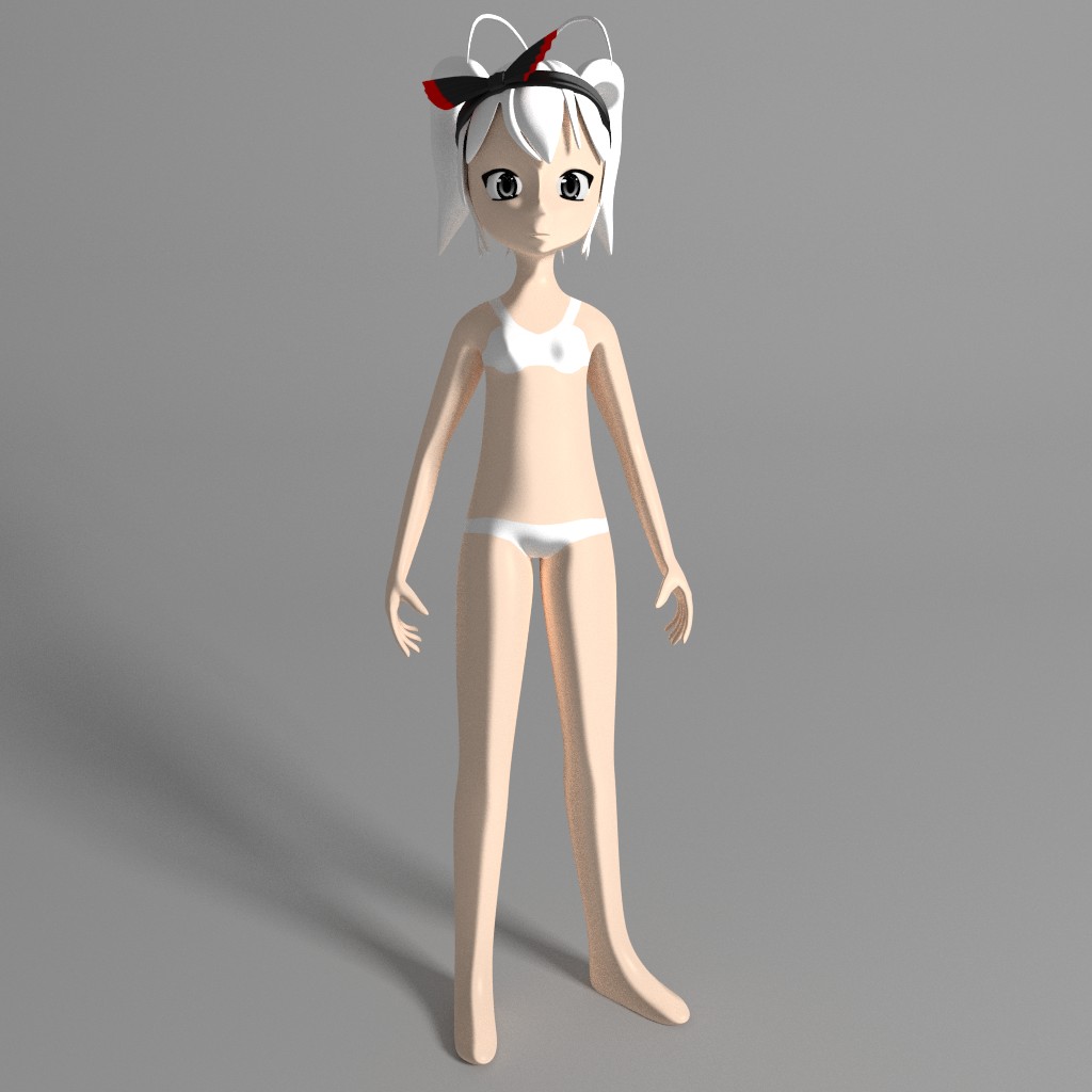 anime girl-yuko-IK RIGGED preview image 4
